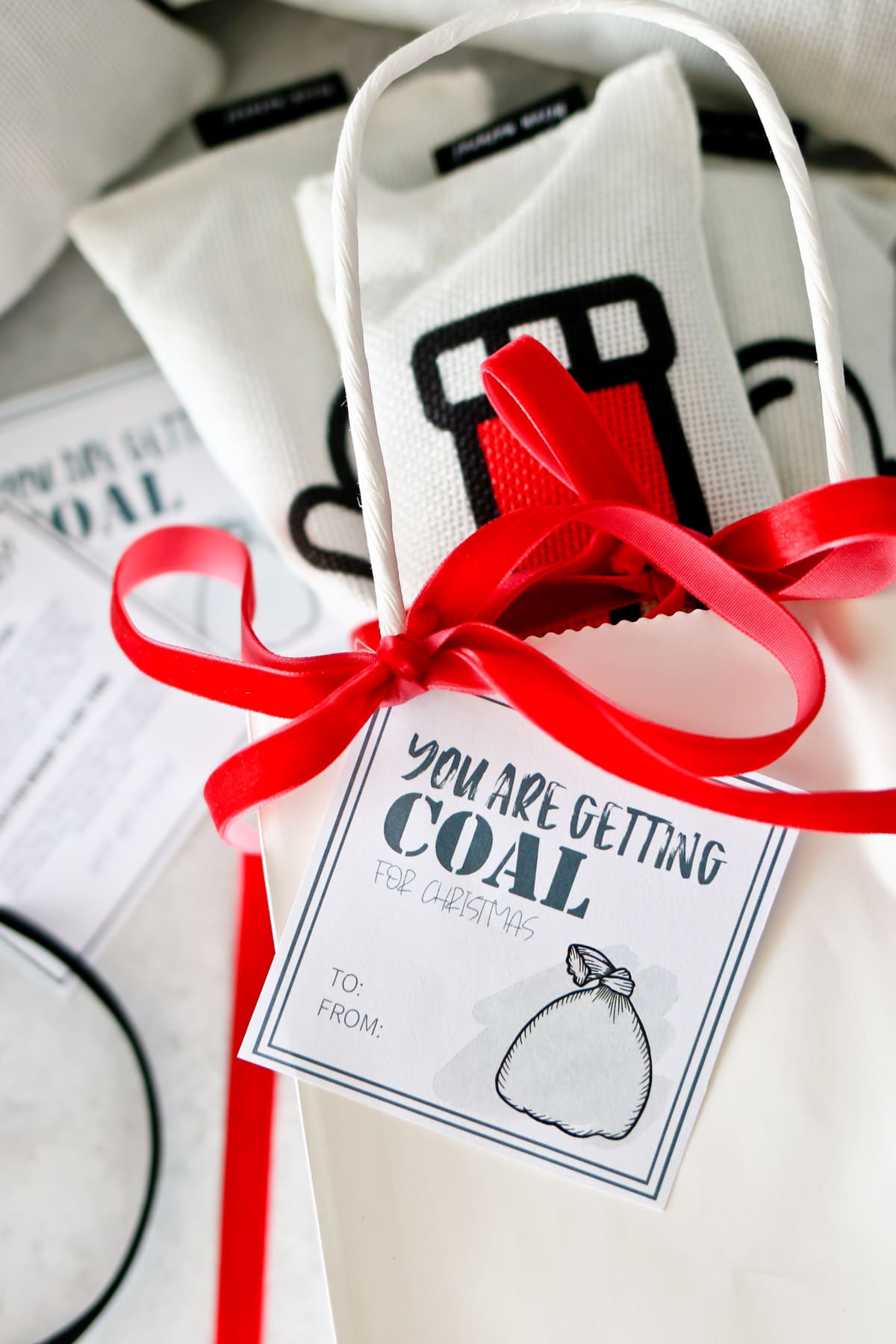 You are getting coal for Christmas, FREE printable gift tags.