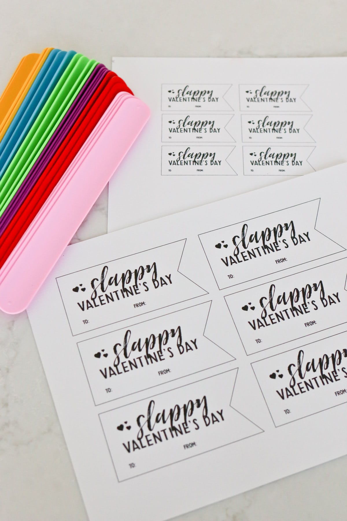 Slappy Valentines Day - Free printable for a non candy class valentines.
