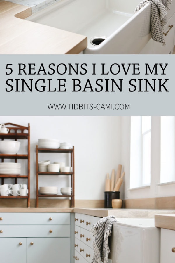 5 Reasons I LOVE my single basin sink