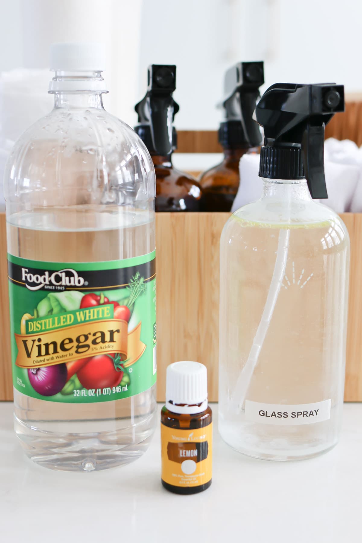 Glass and window spray natural cleaning recipe