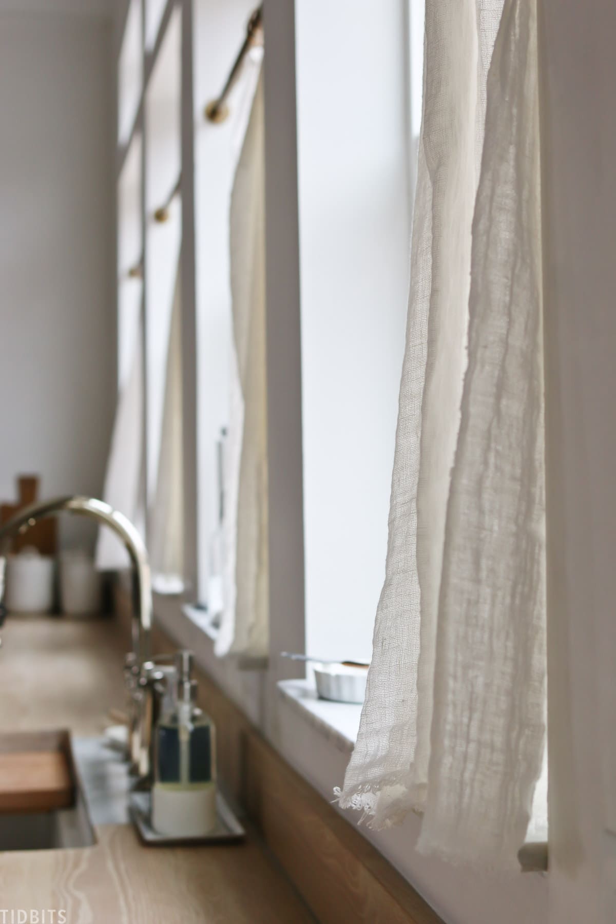 cafe curtains for a farmhouse country kitchen
