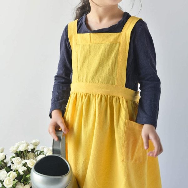Yellow apron