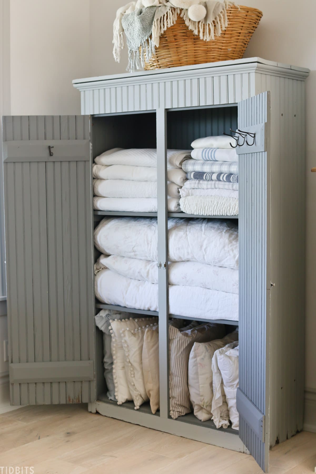 linen storage cabinet