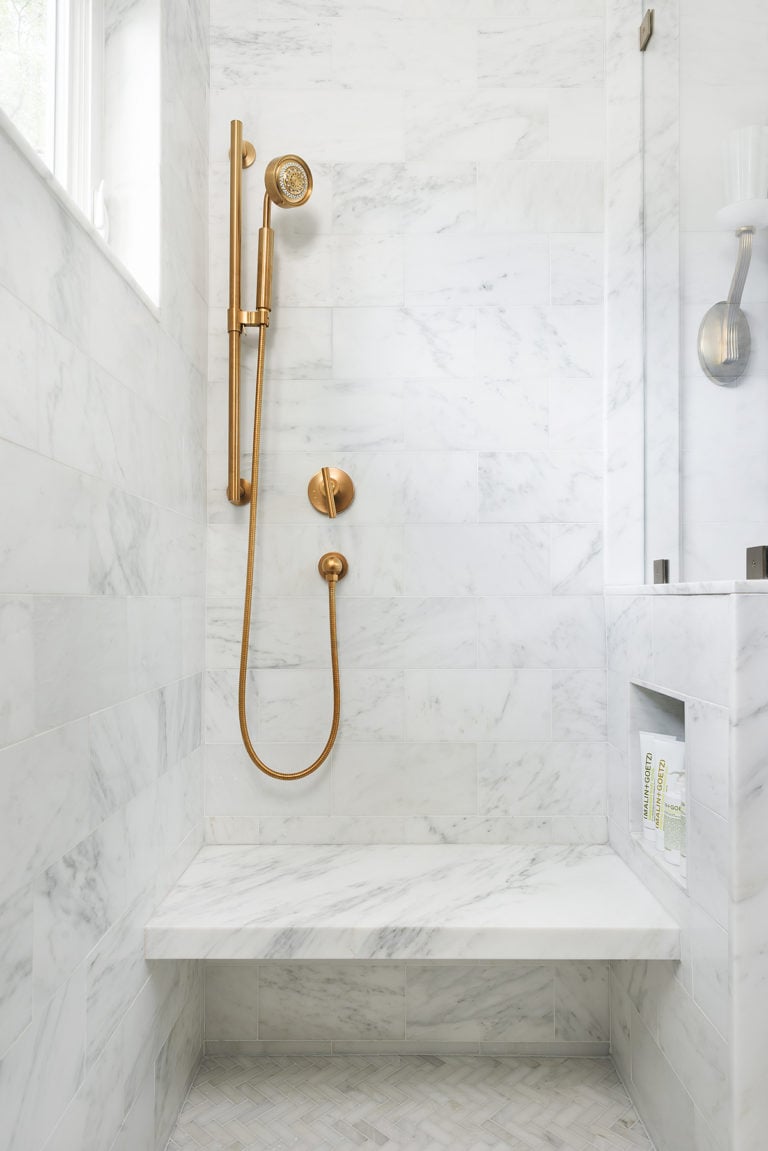 Master Bathroom Design Plans | Marble & Gold Bathroom - Tidbits