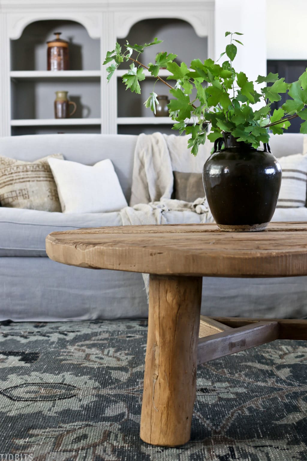 How to Style a Round Coffee Table | 3 Ideas! - Tidbits