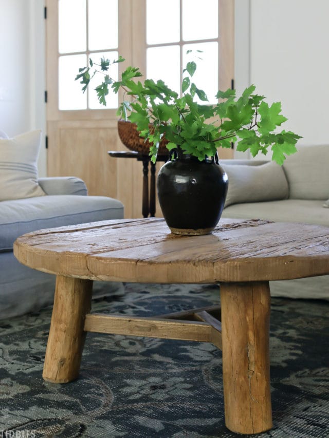 HOW TO STYLE A ROUND COFFEE TABLE STORY
