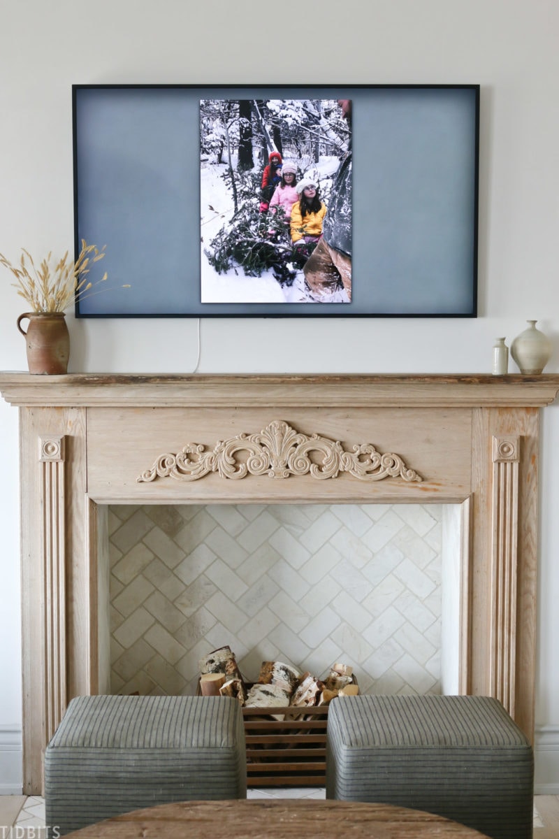 Frame Tv On Fireplace Mantel
