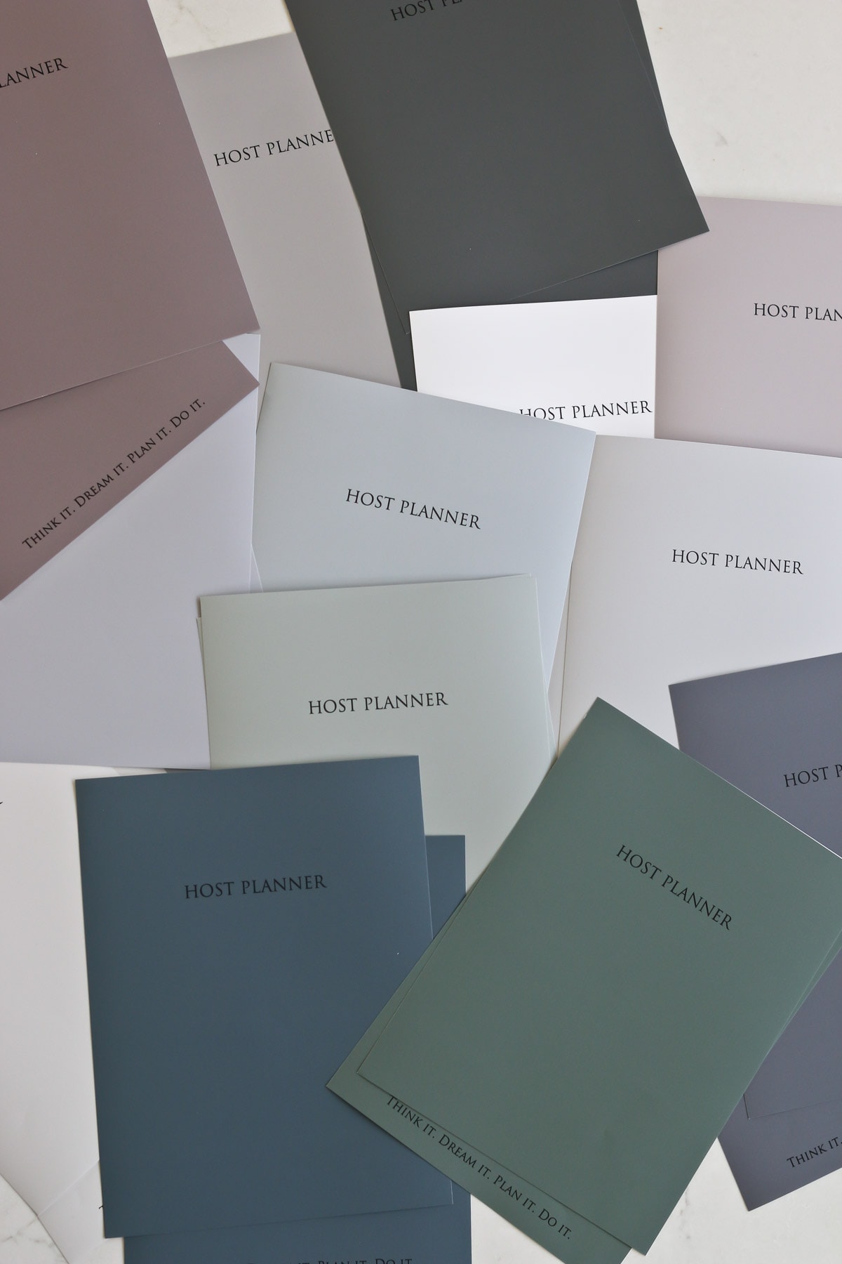 various printed colors of the Host Planner