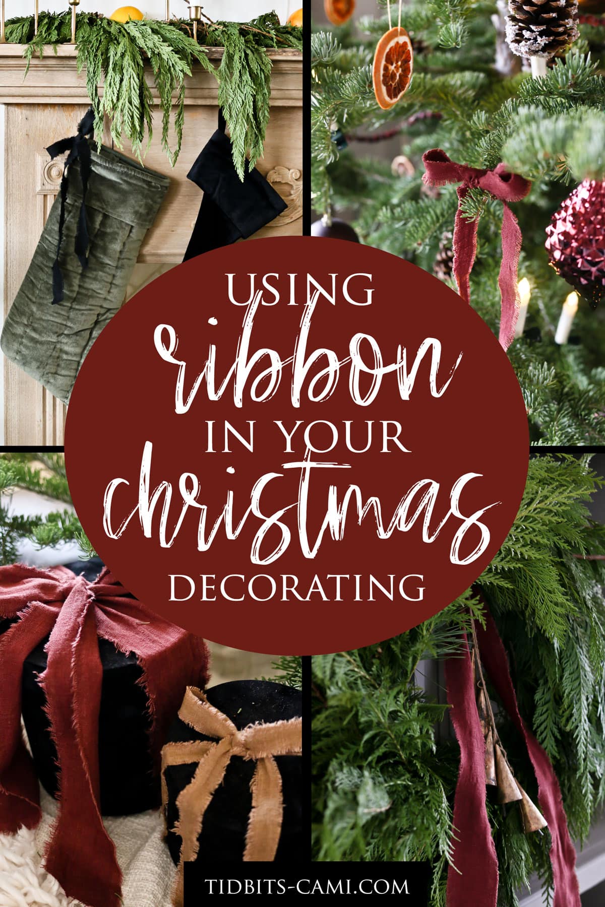 using ribbon in your christmas decorating