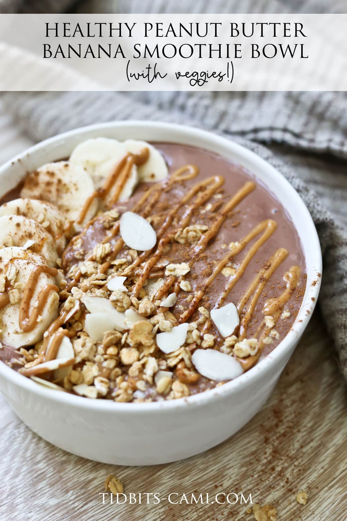 smoothie bowl chocolate and peanut butter recipe