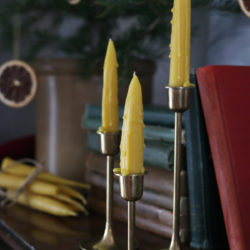How to make Dipped Beeswax Taper Candles with Old World Charm