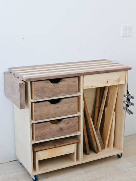 DIY Kids Workbench with free plans