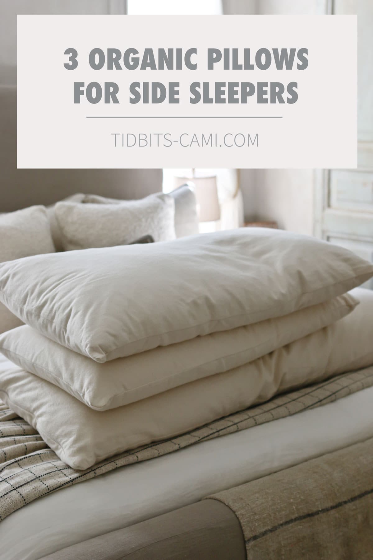 3 organic pillows for side sleepers
