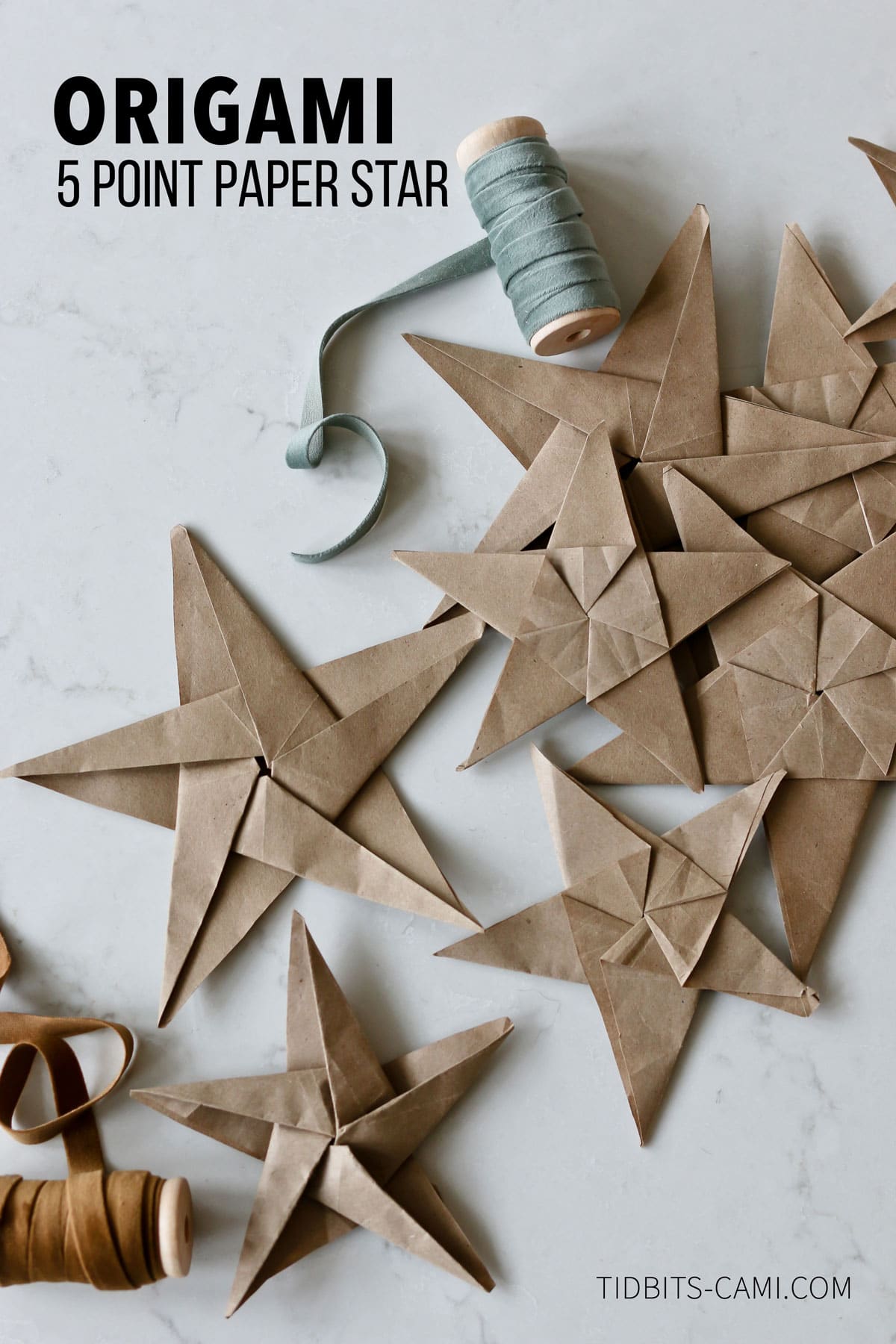 5 point paper origami star step by step instructions