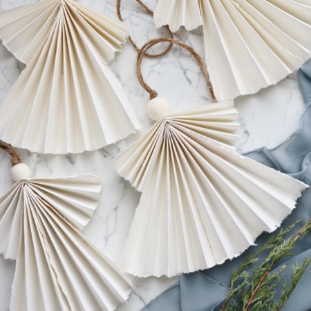 How to make beautiful paper angel Christmas ornaments