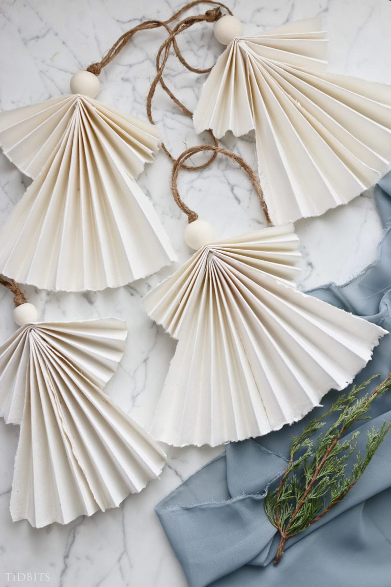 How to Make a Paper Angel Christmas Ornament (So Beautiful!)