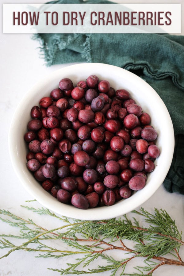 how to dry cranberries
