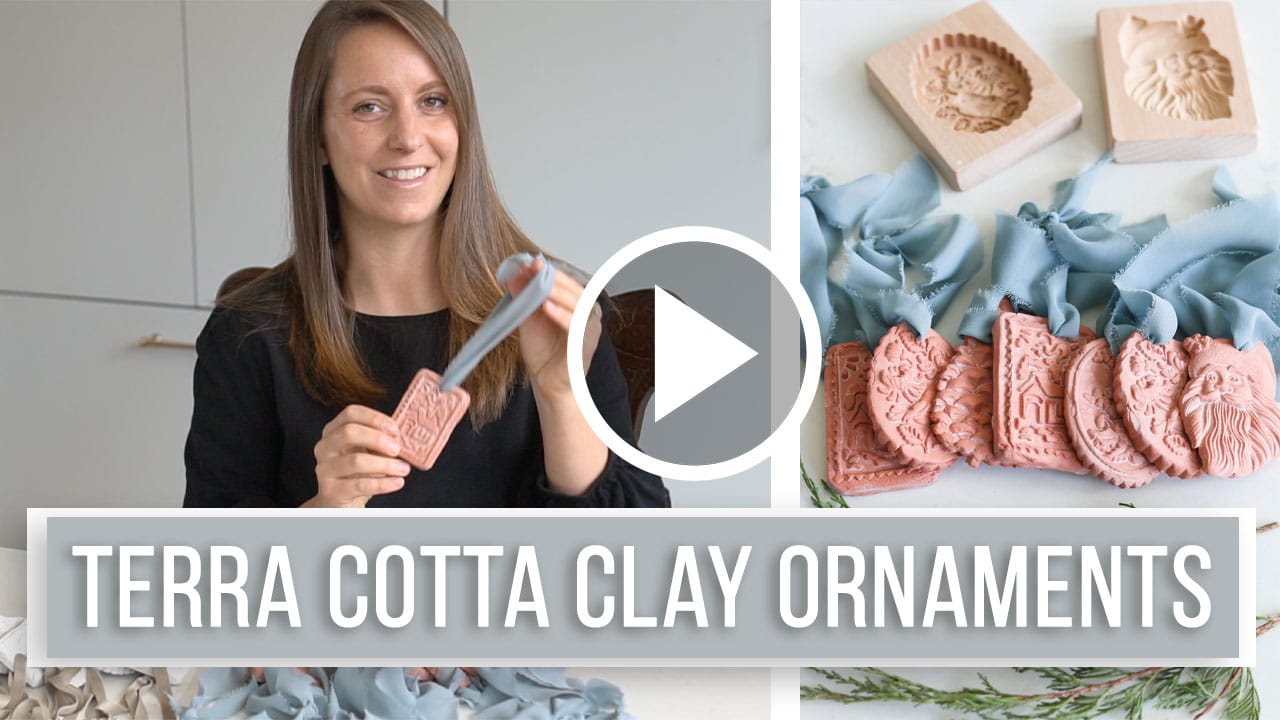 video on making air dry clay ornaments