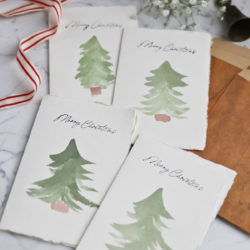 Easy DIY Watercolor Christmas Cards – No Skills Required!