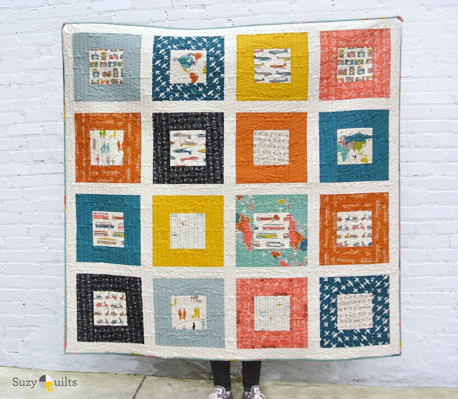 Squared quilt pattern