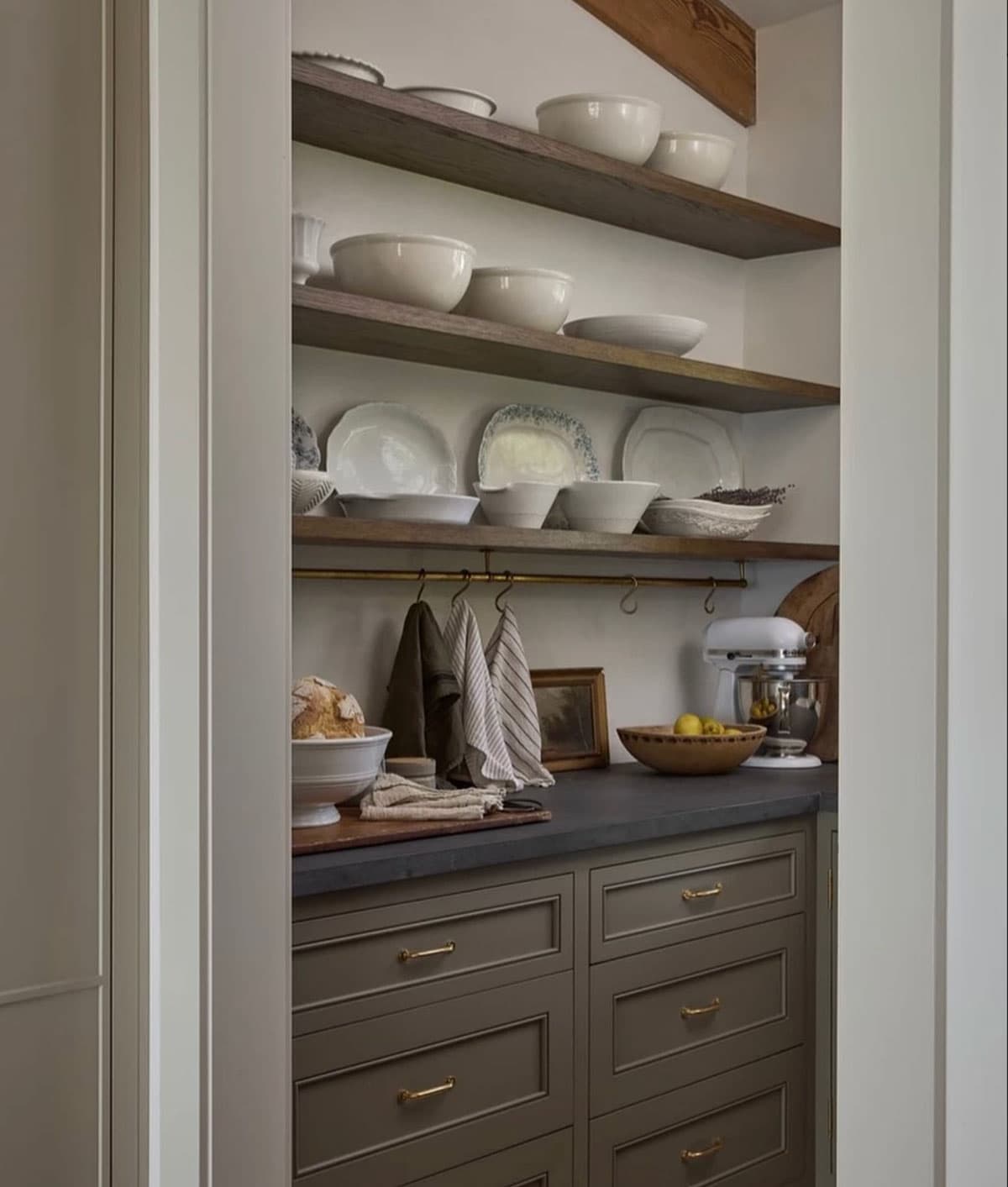 BOLD DESIGN OPPORTUNITY IN A BUTLER'S PANTRY