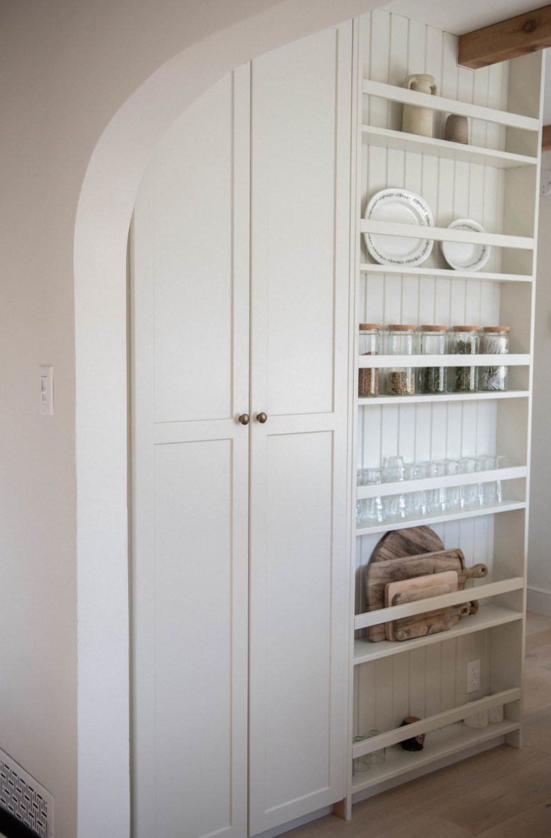 FLOOR TO CEILING STORAGE IN A BUTLER'S PANTRY