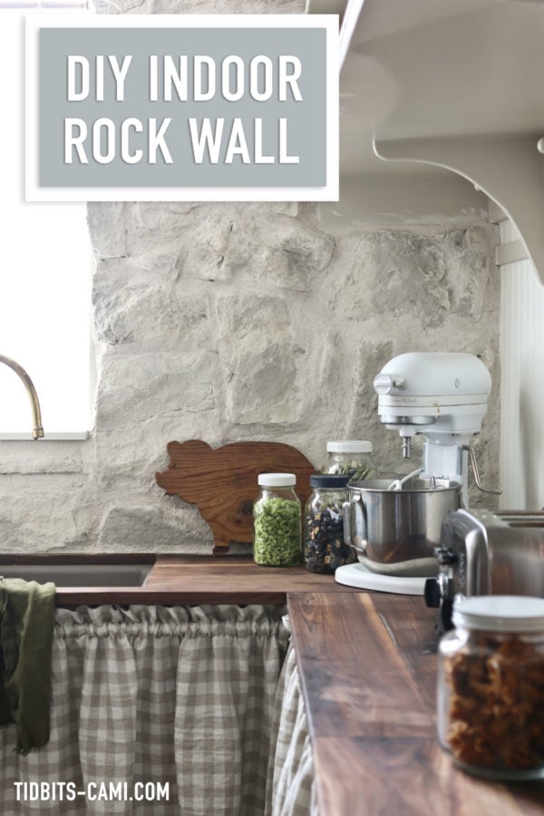 How to create and indoor rock or stone wall. Step by step tutorial