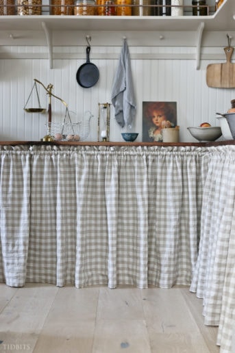 How To Make Cabinet Curtains: An Easy And Cute Sewing Tutorial - Tidbits