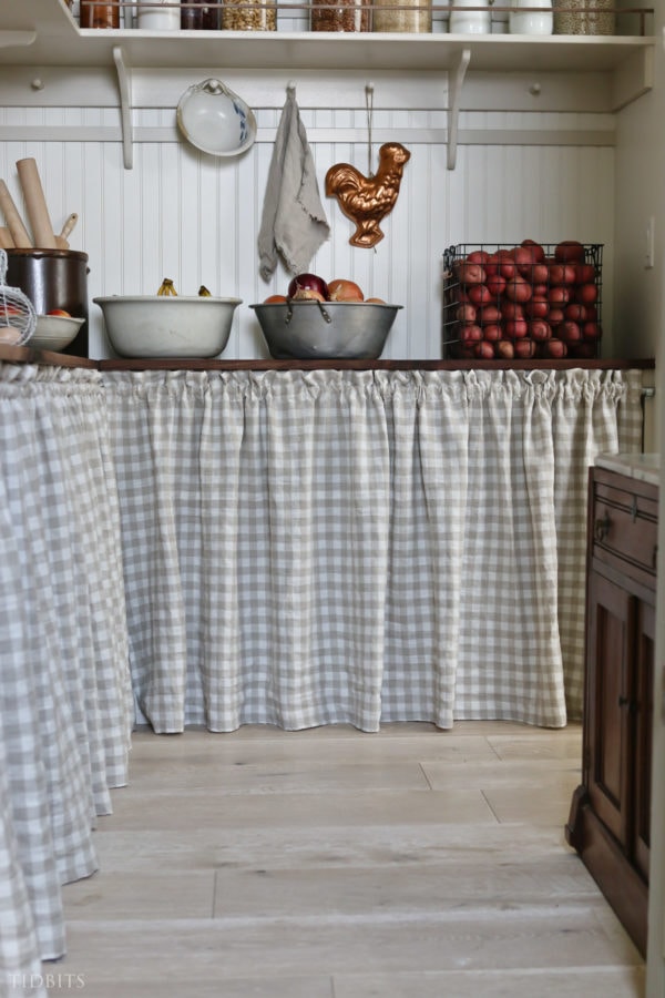 How To Make Cabinet Curtains: An Easy And Cute Sewing Tutorial - Tidbits