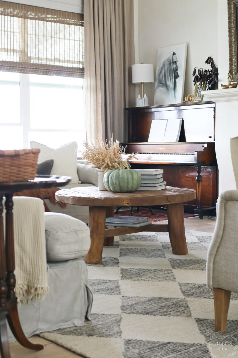 Fall Living Room Decorating and Home Tour