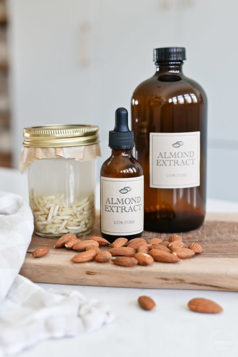 How to Make Almond Extract + Free Labels