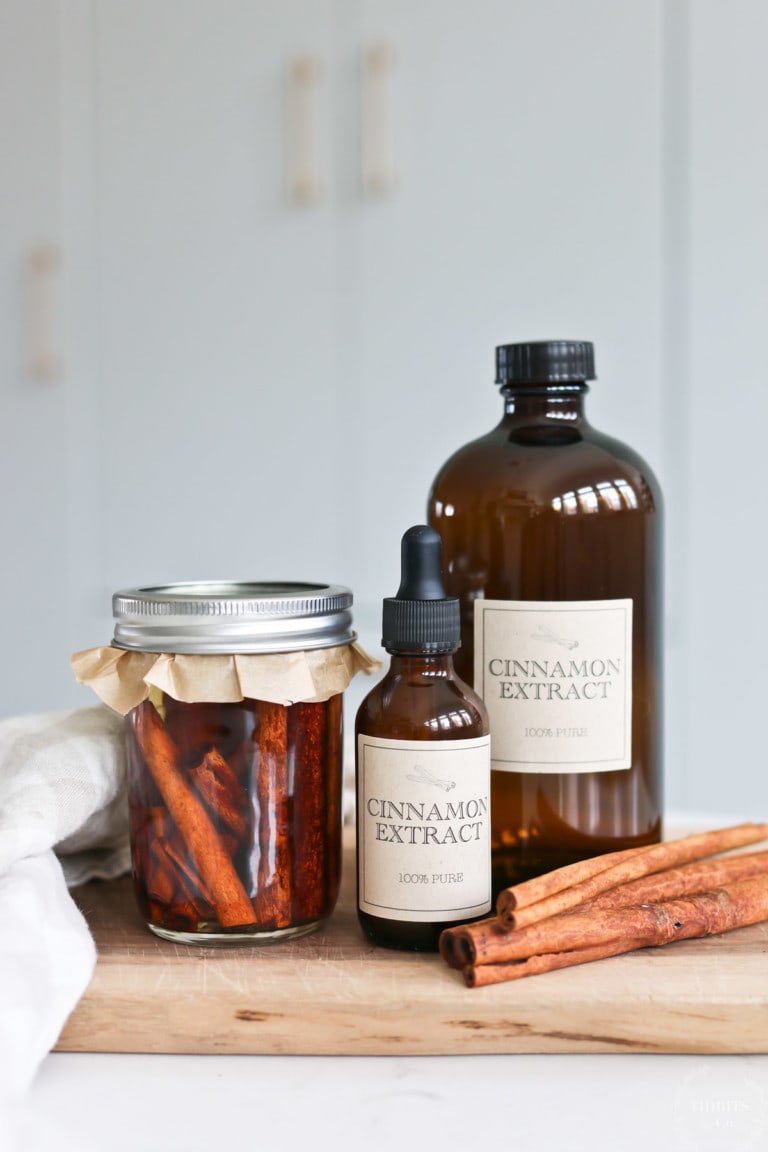 How to Make Cinnamon Extract + Free Labels
