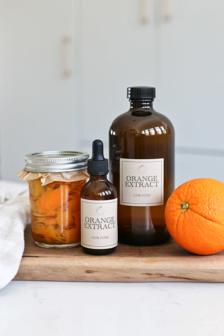 How to Make Orange Extract + Free Labels