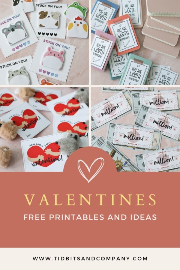 Free printable valentines cards plus gift ideas for students
